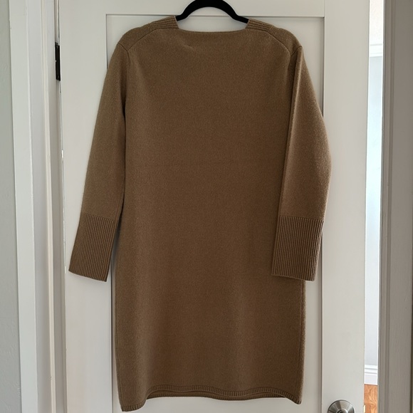 NEW Vince Wool & Cashmere Sweater Dress in Sand Shell - Picture 7 of 7